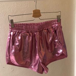 Metallic Pink Shorts